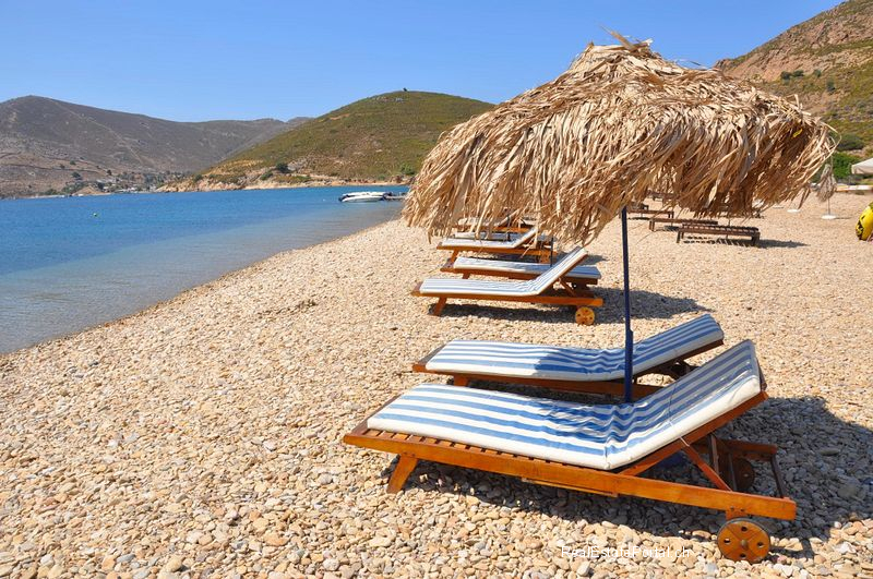 sunbeds at PETRA-BEACH