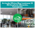 Arriendo Oficina Muy Luminosa 53 m2, Concepción